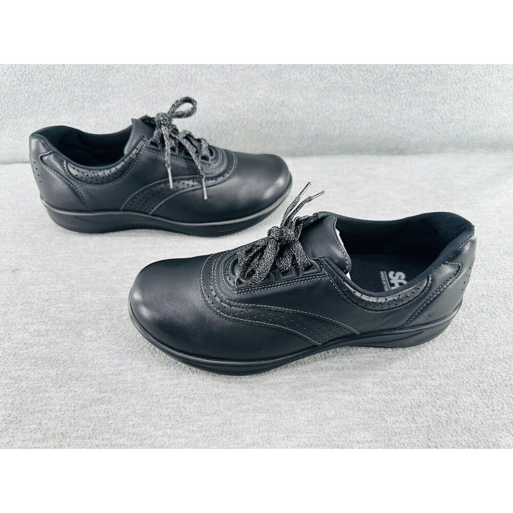 SAS L5900785 - Shoes Womens 9 M Walk Easy Sneaker Black Leather Comfort   B15 - Picture 6 of 9